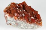 Natural, Red Quartz Crystal Cluster - Morocco #181560-1